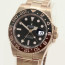 Rolex GMT Master II "Root Beer" Ref 126715CHNR 18KRG Black Dial